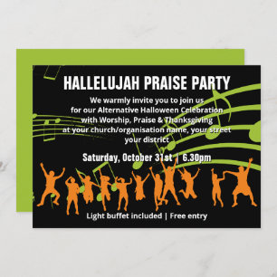 Alternative Halloween PRAISE PARTY Invitation