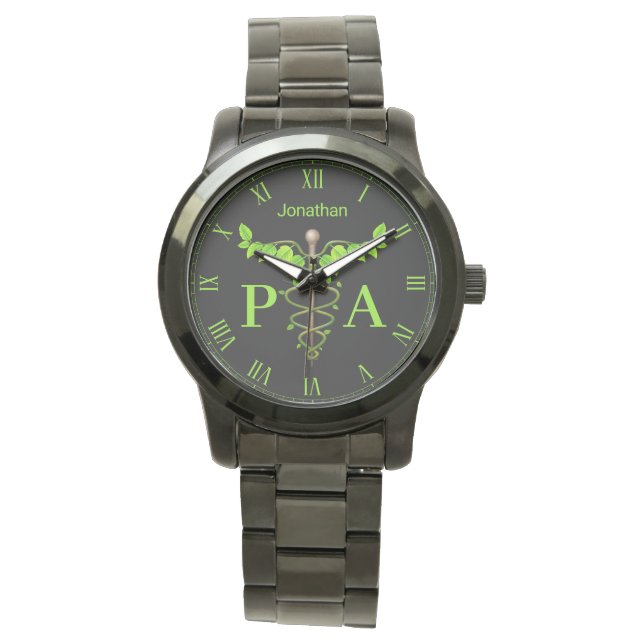 Alternative Medical Caduceus Physician Assistant Watch (Front)
