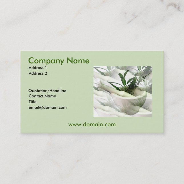 Alternative Medicine Business Card (Front)