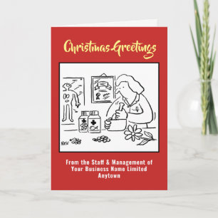 Alternative Medicine or Homaeopathy Christmas Card
