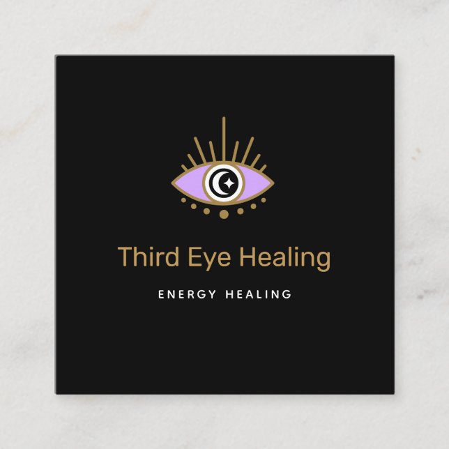 Alternative Medicine Third Eye  Business Card (Front)