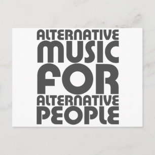 Alternative Music 4 Alternative People - Emo Rock Postcard
