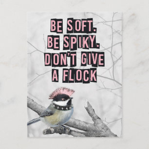 Alternative Punk Bird Anti Conformity Postcard