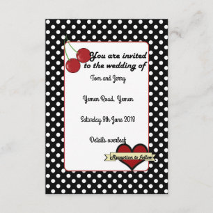 Alternative Rockabilly Wedding Invite