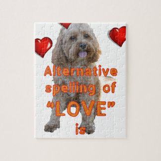 alternative spelling of LOVE is CAVOODLE Jigsaw Puzzle