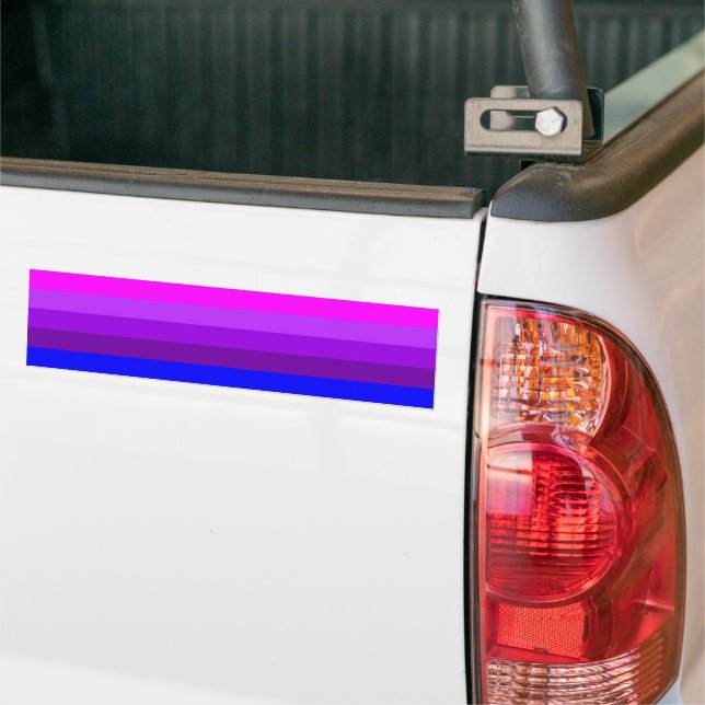 Alternative Transgender Pride Flag Bumper Sticker (On Truck)