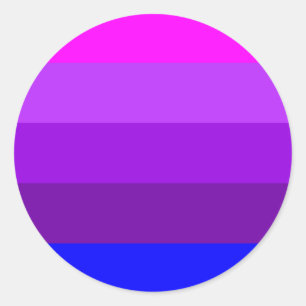 Alternative Transgender Pride Flag Classic Round Sticker