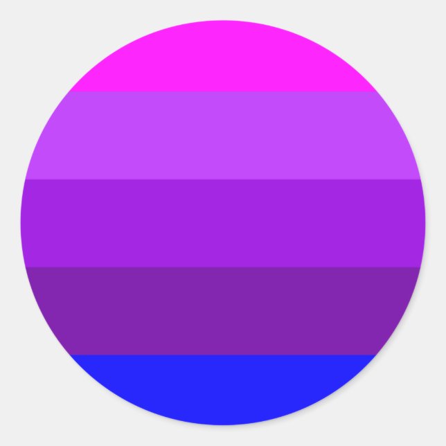 Alternative Transgender Pride Flag Classic Round Sticker (Front)