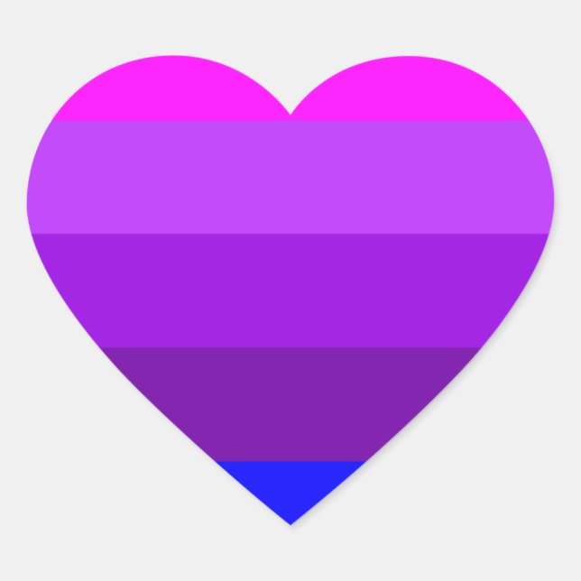 Alternative Transgender Pride Flag Heart Sticker (Front)