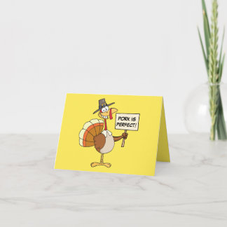 Alternatives to Turkey for Thanksgiving Dinner Holiday Card