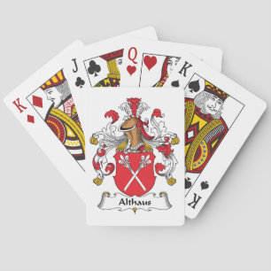 Althaus Family Crest Playing Cards