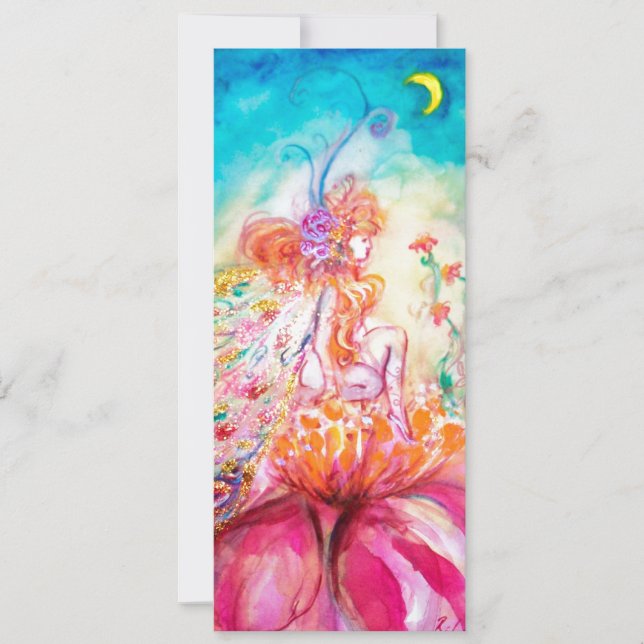 ALTHEA ,pink blue yellow gold metallic paper Announcement (Front)