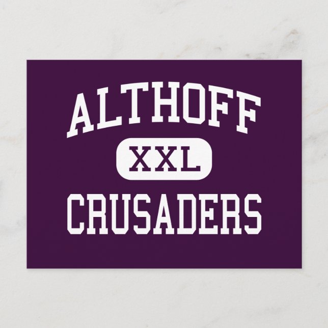 Althoff - Crusaders - Catholic - Belleville Postcard (Front)