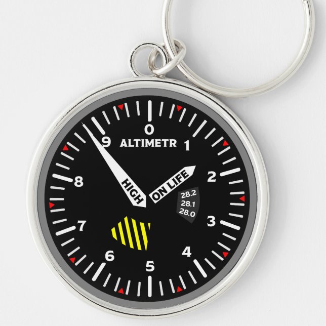 Altimetr Pilot Aviation Geek Key Ring (Front)