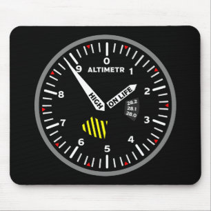 Altimetr Pilot Aviation Geek Mouse Mat