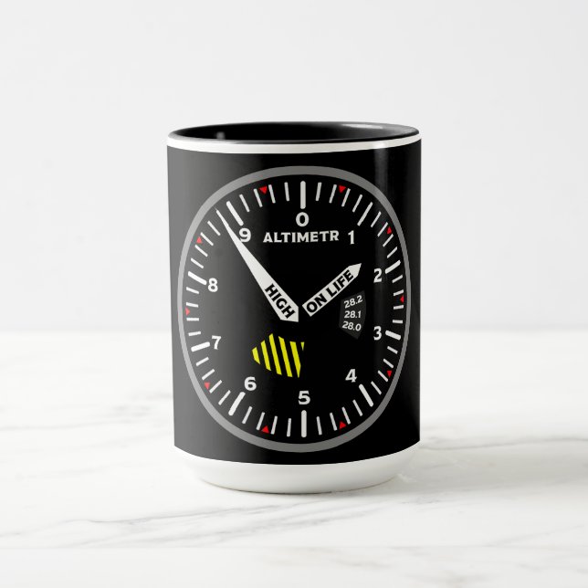 Altimetr Pilot Aviation Geek Mug (Center)