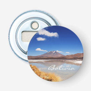 Altiplano landscape with volcano in Bolivia Bottle Opener