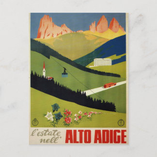 Alto Adige (South Tyrol) Italy Vintage Travel Postcard