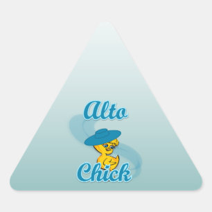 Alto Chick #3 Triangle Sticker
