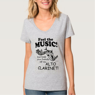Alto Clarinet Feel The Music T-Shirt