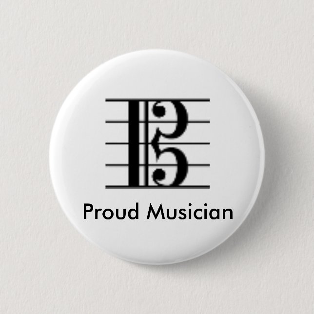 Alto Clef Button (Front)