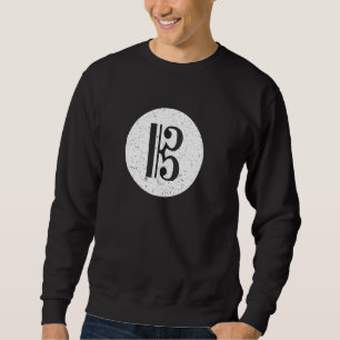Alto Clef C Clef Tenor Clef Viola Clef - Cool Grun Sweatshirt