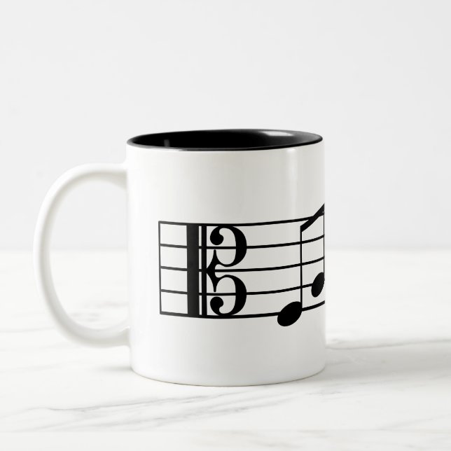 Alto Clef Fab Dad Coffee Mug Music Notes (Left)