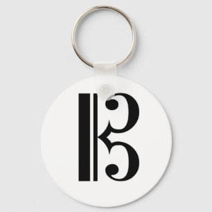 Alto Clef Key Ring