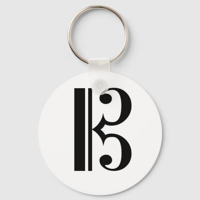 Alto Clef Key Ring (Front)