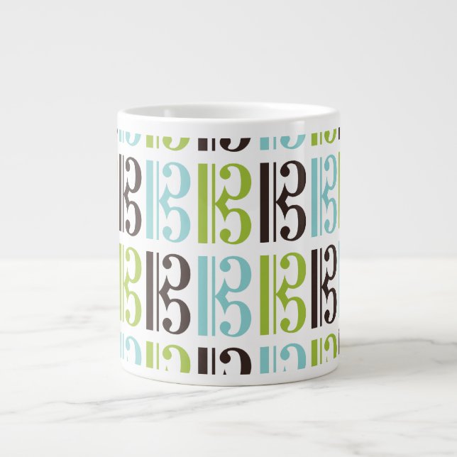 Alto Clef Large Coffee Mug (Front)