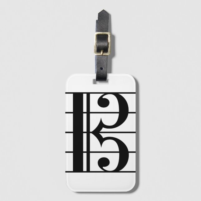 Alto Clef Luggage Tag (Front Vertical)