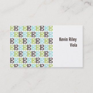 Alto Clef Viola Player Teacher Musician Music Business Card