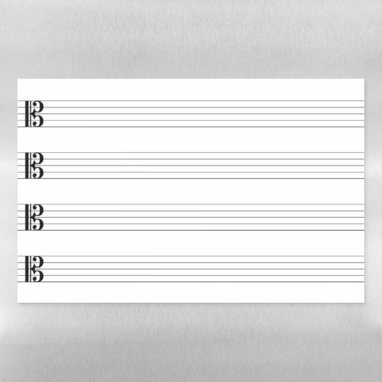 Alto Clefs CClefs on Staffs Staves Viola Music Dry Erase