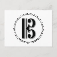 Alto or Tenor Clef Music Note Design C Clef