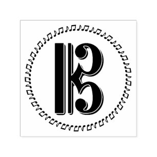 Alto or Tenor Clef Music Note Design C Clef Self-inking Stamp