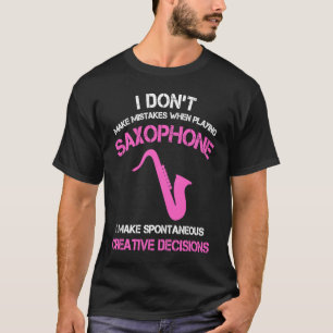 Alto saxophone players women youth Jazz Saxophonis T-Shirt