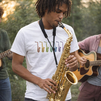 Alto Saxophone Rainbow T-Shirt