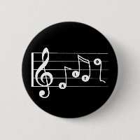 Alto Singer Musical Button (black)