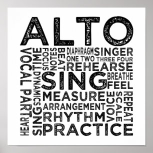 Alto Typography Poster