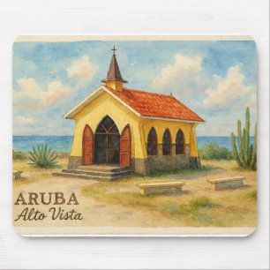 Alto Vista Aruba watercolor Mouse Mat