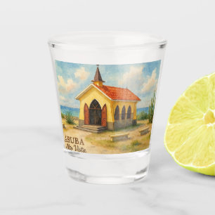 Alto Vista Aruba watercolor Shot Glass