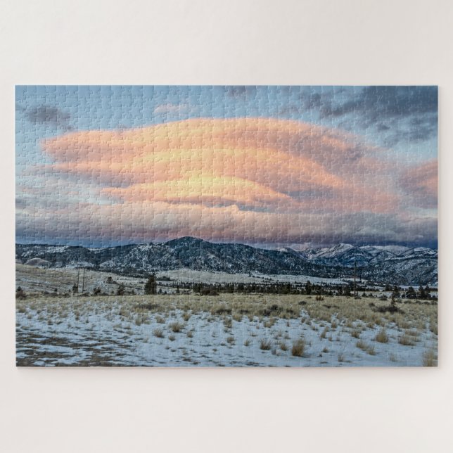Altocumulus Standing Lenticular Clouds Jigsaw Puzzle (Horizontal)