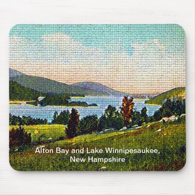 Alton Bay and Lake Winnipesaukee, New Hampshire Mouse Mat (Front)