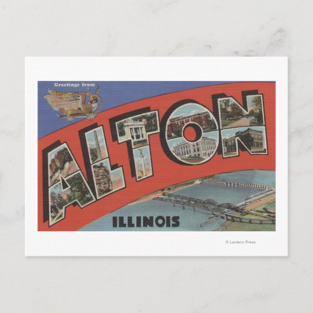 Alton, IllinoisLarge Letter ScenesAlton, IL Postcard (Front)