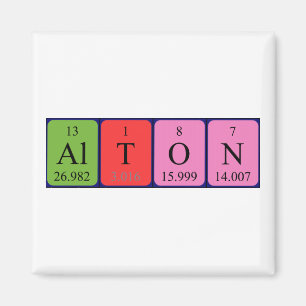 Alton periodic table name magnet