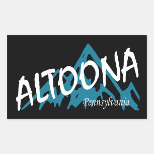 Altoona Pennsylvania Mountains Rectangular Sticker