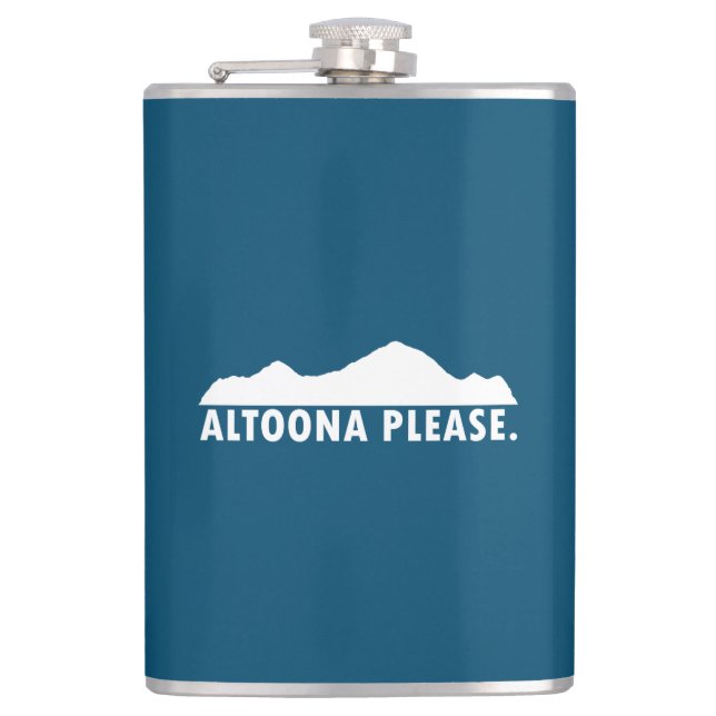 Altoona Pennsylvania Please Hip Flask (Front)