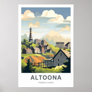 Altoona Pennsylvania Travel Print