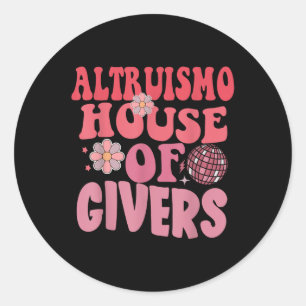 Altruismo House Of Givers Rca Givers Outfit Wonder Classic Round Sticker