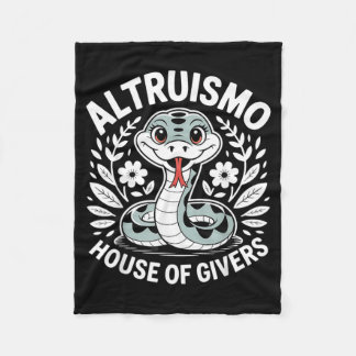 Altruismo Sweet Serpent House Of Givers Fleece Blanket